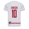 Virallinen Fanipaita Tanska Christian Eriksen 10 Vieraspelipaita MM-Kisat 2022 - Miesten